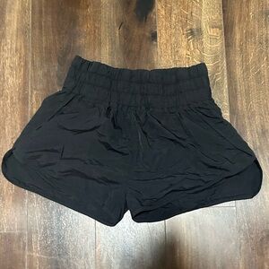Plus size black athletic shorts